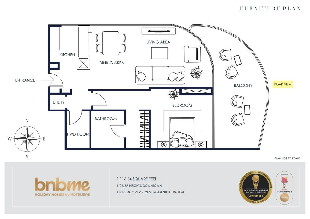 Bnbmehomes - 1 Bed - Seconds To Dubai Mall - 1106 Eksteriør billede
